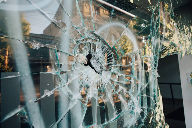 Glass breakage due to vandalism
