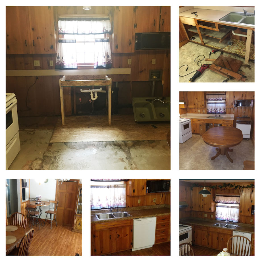 Inside Family Home Before and After Water Damage Restoration
