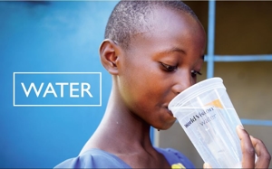 Child drinking water