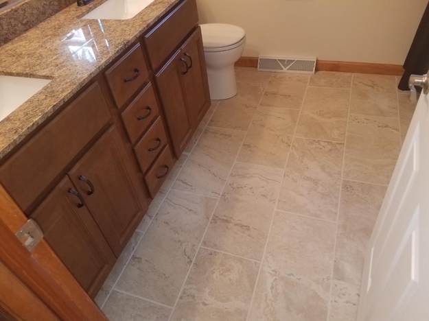 Bathroom floor