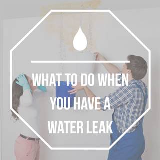 What to do with a water leak