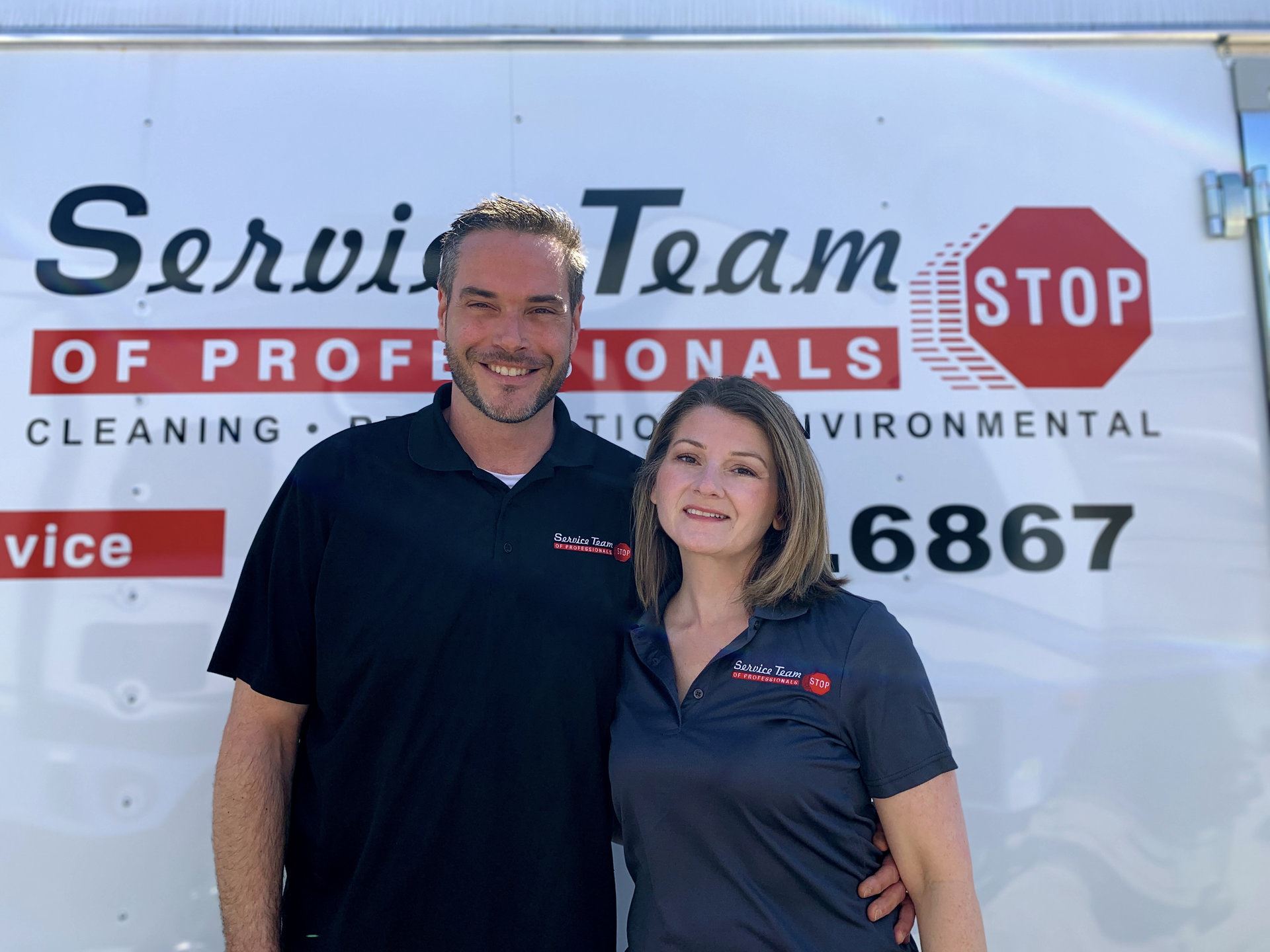Jason and Danielle Field, the owners and operators of STOP Restoration Louisville