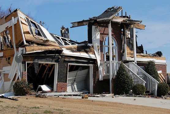 Fire Damaged House